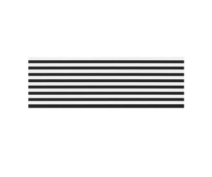 Wooden wall panel 2700 x 400mm (Black - White)